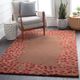 Surya Athena Burgundy/Brown Floral 5'x8' Area Rug-4