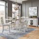 Liberty Furniture Ocean Isle 5-Piece Antique White/Weathered Pine Gathering Table Set-1