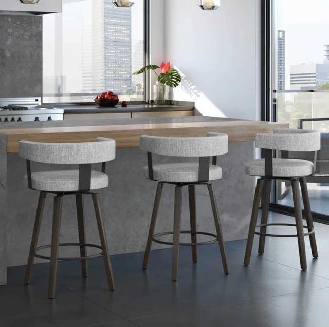 Amisco Customizable Fletcher Swivel Bar Stool-2