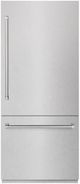 ZLINE 36" 19.8 Cu. Ft Satin Stainless Steel Built In Bottom Freezer Refrigerator-0