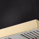 AGA Euclid 36" Matte Black Wall Mounted Range Hood  with Polished Brass Trim-1