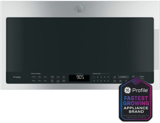 GE Profile™ 2.1 Cu. Ft. Stainless Steel Over The Range Microwave-1