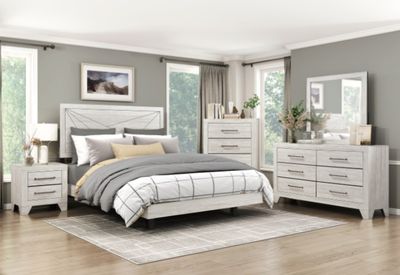 Homelegance Aspen Dusty Gray Oak Queen Panel Bed