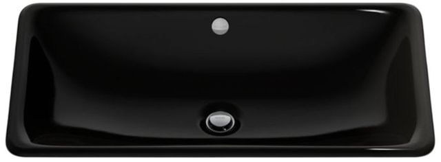 Kohler Iron Plains® Black 30" Rectangular Drop-In/Undermount Bathroom Sink-4
