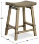 Uttermost® Everglade Natural Sea Grass Counter Stool-2