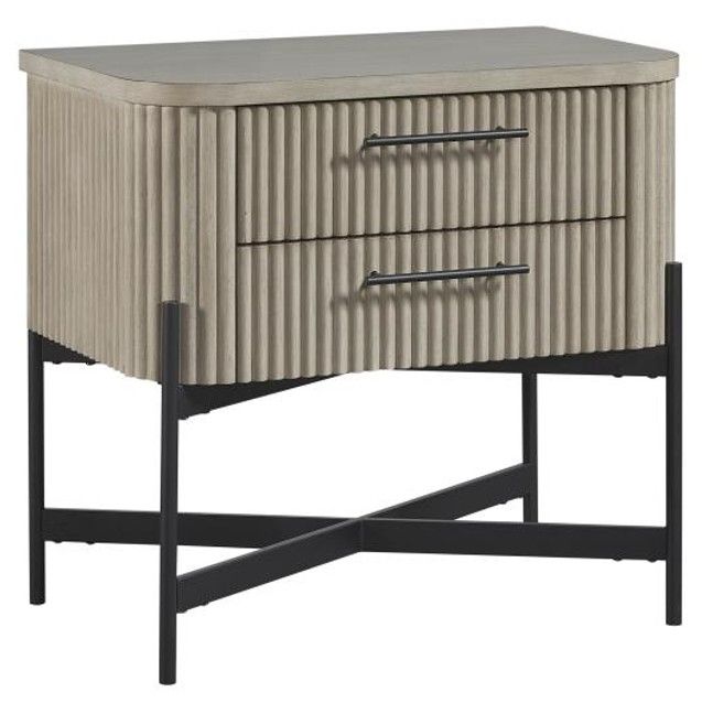Bernards Stiltz Taupe Youth Nightstand-0