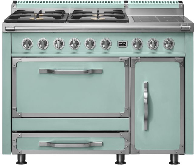 Viking® Tuscany 48" Splash Pro Style Dual Fuel Range with 2 Induction-0