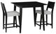 Powell® Cosgrove 3-Piece Black/Light Gray Upholstered Counter Set-0