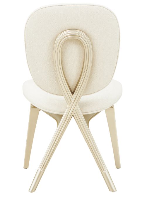 Michael Amini® Camellia Field Caramel Vanity Chair-3