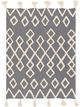 Surya Tut Medium Gray 50"x60" Throw Blanket-2