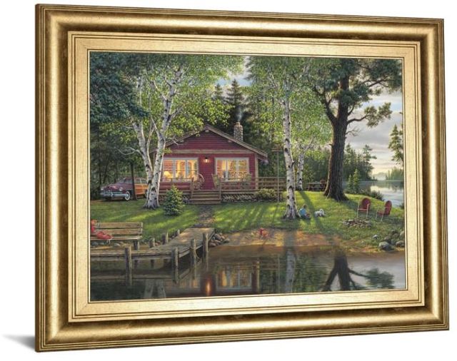 Classy Art Simpler Times by Kim Norlien Framed Print Wall Art-1