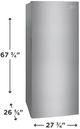 Frigidaire 16 CF Upright Freezer - Frost-Free Design-2