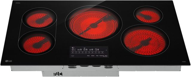 LG 36" Black Electric Cooktop-4