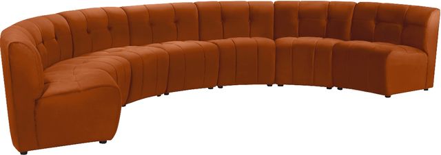 Meridian Furniture Limitless 7-Piece Cognac Modular Sectional-0