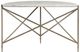 Universal Explore Home™ Avaline White Spier Console Table with Gold Base-3