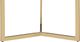 Elements International Harper Espresso Coffee Table with Gold Base-1