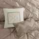 Olliix by Madison Park Laurel 7 Piece Taupe Queen Tufted Comforter Set-3