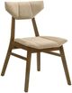 Armen Living Amaris Sand/Walnut Dining Chair-0