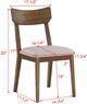 Crown Mark Weldon 2-Piece Brown Side Chair Set-2