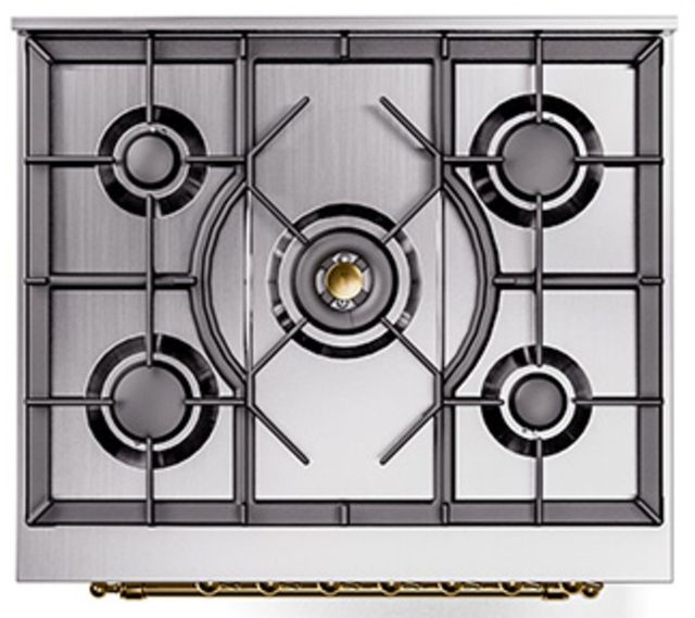 Ilve® Nostalgie II Series 30" White Pro Style Dual Fuel Range-2