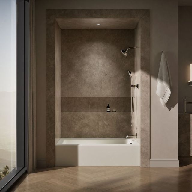 KOHLER® Bellwether® Biscuit 60" X 32" Alcove Bath - Right Drain-3