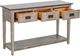 Sunny Designs™ Homestead Hills Tobacco Leaf Sofa Table with Alpine Gray Base-3