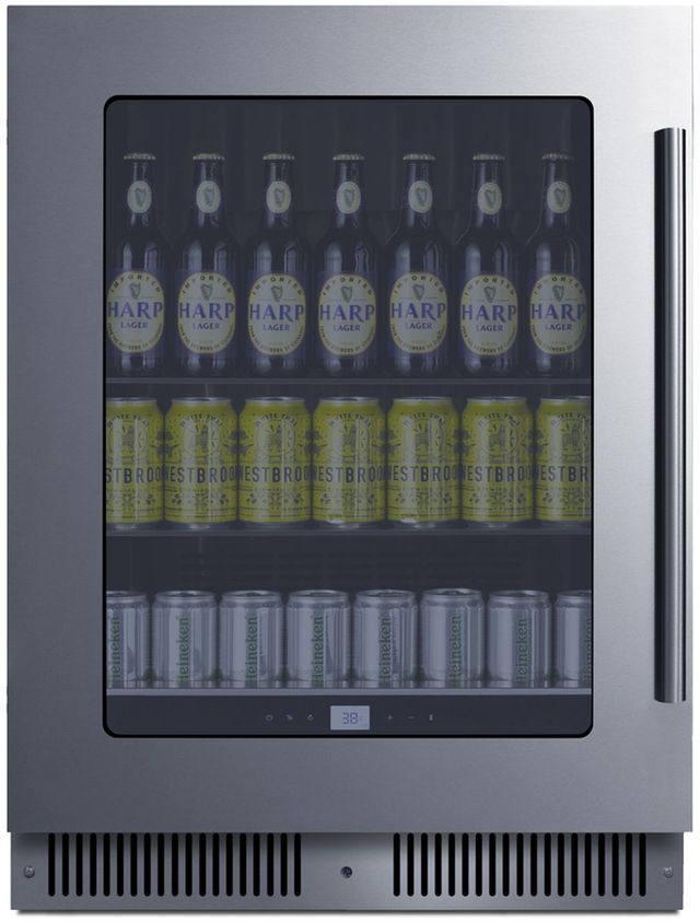 Summit® 24" 4.7 Cu. Ft. Stainless Steel Built-In Beverage Center -1
