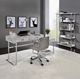 ACME Furniture Tigress White Top Writing Desk with Chrome Base-1