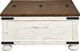 Signature Design by Ashley® Wystfield Brown Storage Coffee Table with Antique White Base-2