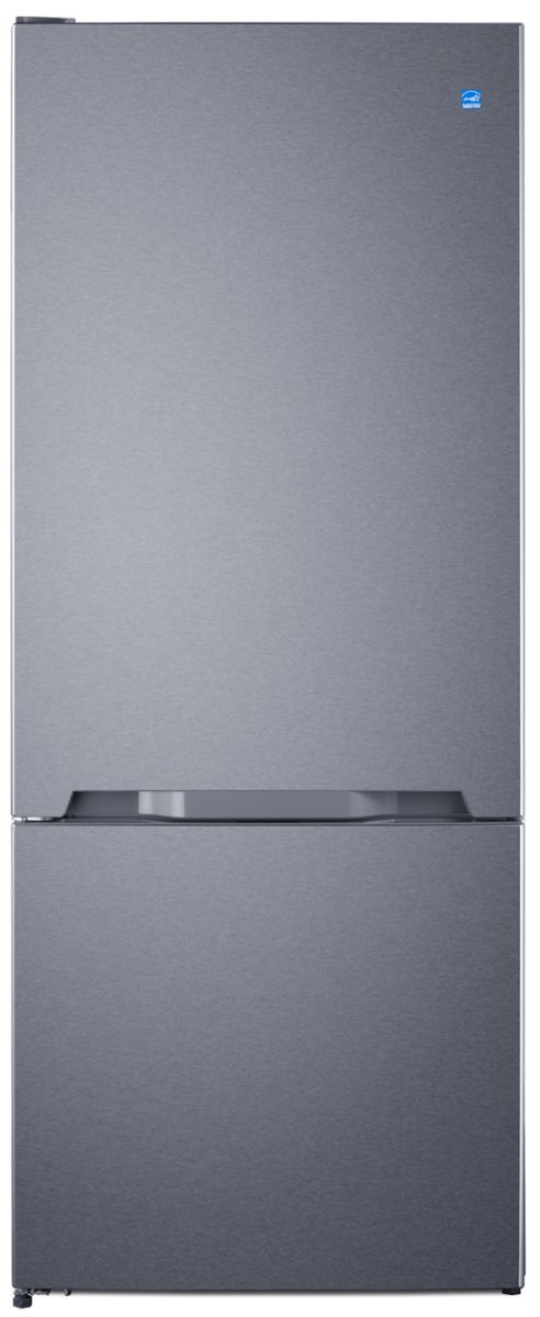 Summit® 28 in. 15.1 Cu. Ft. Stainless Steel Counter Depth Bottom Freezer Refrigerator-0