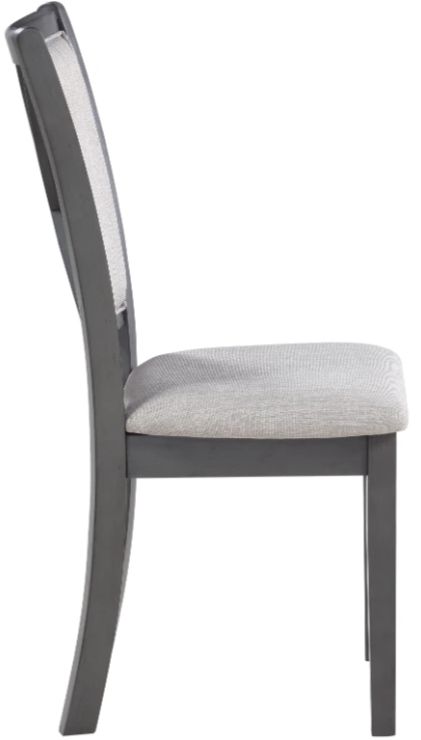 New Classic® Home Furnishings Amy 2-Piece Gray Dining Chair-3