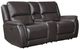 Steve Silver Co. Alexandria 3-Piece Chocolate Leather Power Reclining Console Loveseat-0