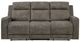 Homelegance® Muncie Brown Double Manual Reclining Sofa-2