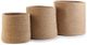 Giftcraft 3-Piece Natural Round Basket Set-0