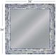 Bassett Mirror Mabrey Blue/Cream Wall Mirror-2