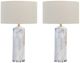 Crestview Collection Lachlan 2-Piece White Table Lamp Set-0