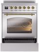 Ilve® Nostalgie II Series 30" Stainless Steel Pro Style Induction Range-2