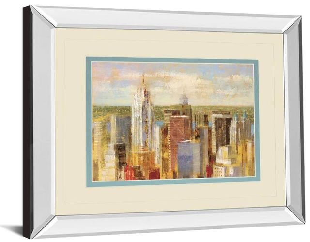 Classy Art Cityscape Il by Longo Mirror Framed Wall Art-1