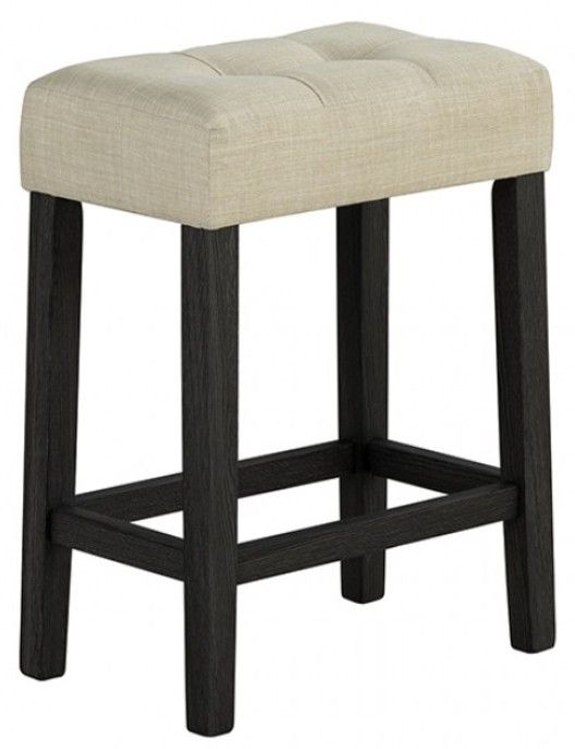 Furniture of America® Zanaide 3-Piece Gray/Beige Dining Table Set with Black Base-2