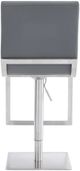 Armen Living Victory Grey Adjustable Swivel Bar Stool-3