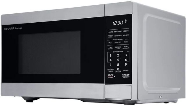 Sharp® 0.9 Cu. Ft. Stainless Steel Countertop Microwave-2