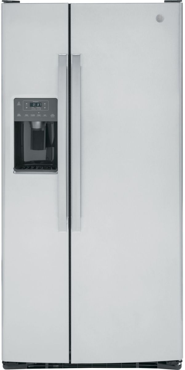 GE® 33 in. 23.0 Cu. Ft. Fingerprint Resistant Stainless Steel Side-by-Side Refrigerator-0
