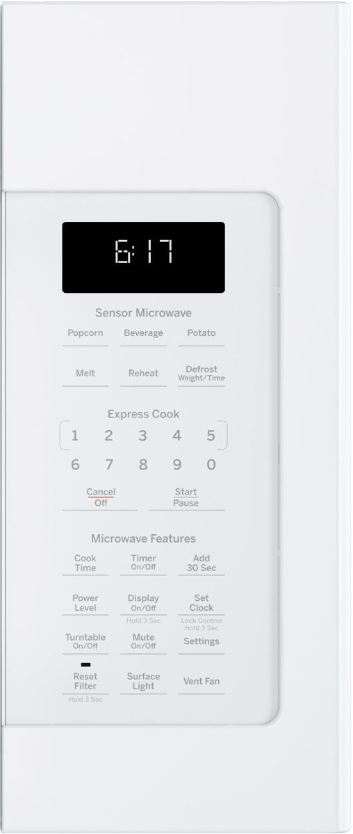 GE® Series 1.7 Cu. Ft. White Over The Range Sensor Microwave-1