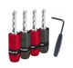 AudioQuest® SureGrip 300 Silver BFA Set of 4 Banana Connectors-0