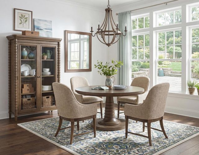 Legacy Classic Seraphina Midnight Oak Round Dining Table-1