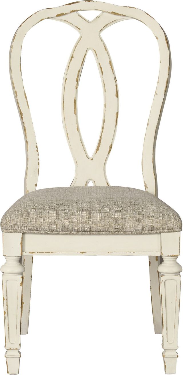 Signature Design by Ashley® Realyn 5-Piece Chipped White Dining Table Set-3