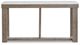 Signature Design by Ashley® Loyaska Ivory Sofa Table with Brown Base -1