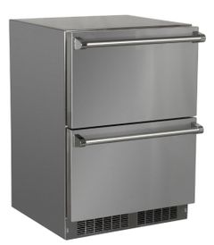 Marvel 5.0 Cu. Ft. Stainless Steel Outdoor Under Counter Refrigerator Drawers