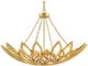 Currey & Company Allemande Contemporary Gold Leaf Chandelier-2