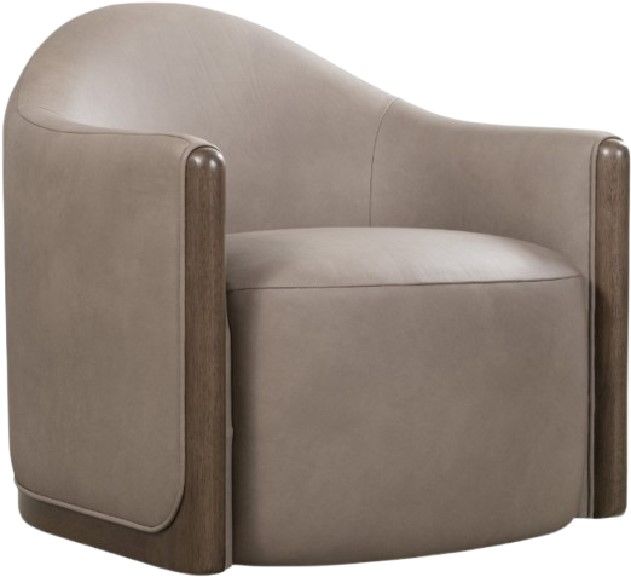 Hooker® Furniture Cora Dark Wood Swivel Chair-0